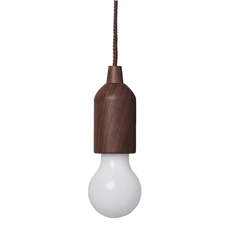 Proplus Retrolampe træmønster med ledning 90 cm i gruppen Hjem og indretning / Belysning & Lygter hos Campmarket (78408)