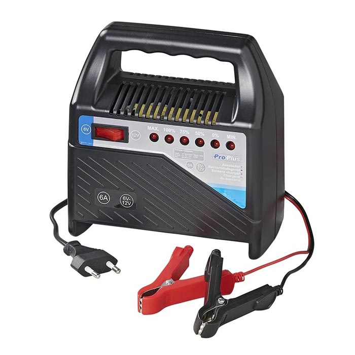 Proplus Batterioplader 6V/12V 6Amp. i gruppen Campingvogn og autocamper / El - Elektronik / Batterier & Omformere / Batteriopladere hos Campmarket (78421)