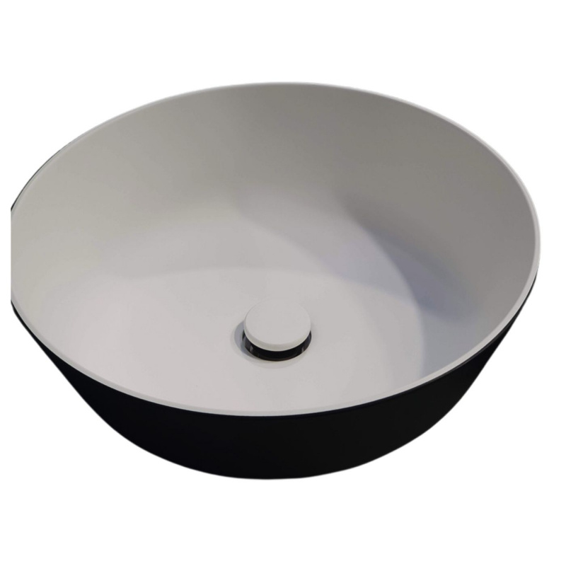 Håndvask Rund Sort ø304mm H:110mm i gruppen Vand & Sanitet / Vand / Vask & Brusebunde / Håndvask hos Campmarket (81067)