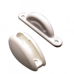 Dørholder bred hvid