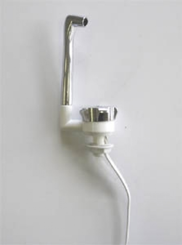 Novo hvid/krom enkelt vandhane i gruppen Vand & Sanitet / Vand / Vandhaner / Koldtvandshaner hos Campmarket (64406)