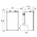 Køleskab RM5330 til hjulhus Dometic