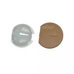 Monteringsbeslag runde brune 10-p