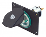 Stikkontakt med monteringsplade max 20 Amp Stikkontakt med monteringsplade max 20 Amp