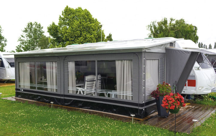 Svenska-Tält standby 530 lige foran 530 cm (rød) i gruppen Fortelt & Markiser / Fortelt Campingvogn / Villa telt hos Campmarket (64877)