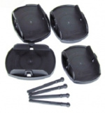 Pakke med 4 støttebenplader Universal