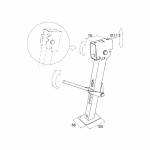 Støtteben til autocamper 39-55 cm Støtteben til autocamper 39-55 cm