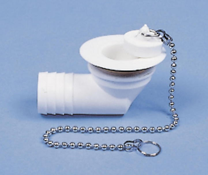 Afløbsbeslag vinklet hul 30mm - slange 25mm i gruppen Vand & Sanitet / Vand / Vask & Brusebunde / Kloak armaturer hos Campmarket (64991)