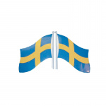 Flagmærke Sverige 20x14 cm Flagmærke Sverige 20x14 cm