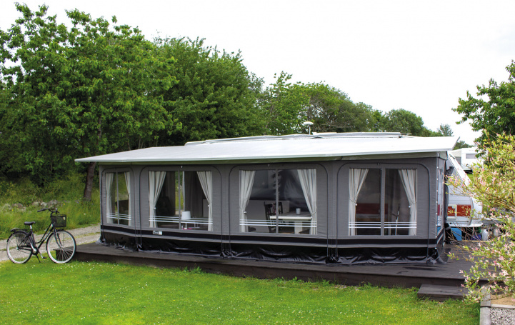 Svenska-Tält Standby 6000 Bugtvindue Bredde 610cm (Rød) i gruppen Fortelt & Markiser / Fortelt Campingvogn / Villa telt hos Campmarket (65144)