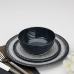 Flamefield Granite bordservice med 12 dele i melanin