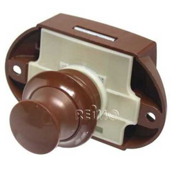 Garderobslås Brun i gruppen Campingvogn og autocamper / Lås & beslag / Inv. Dør & Lugelåse hos Campmarket (65368)