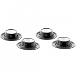 Gimex Æggebæger Quadrato B&W 4-pak