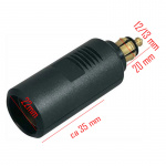 Adapter fra lille til normalt cigaretstik Adapter fra lille til normalt cigaretstik