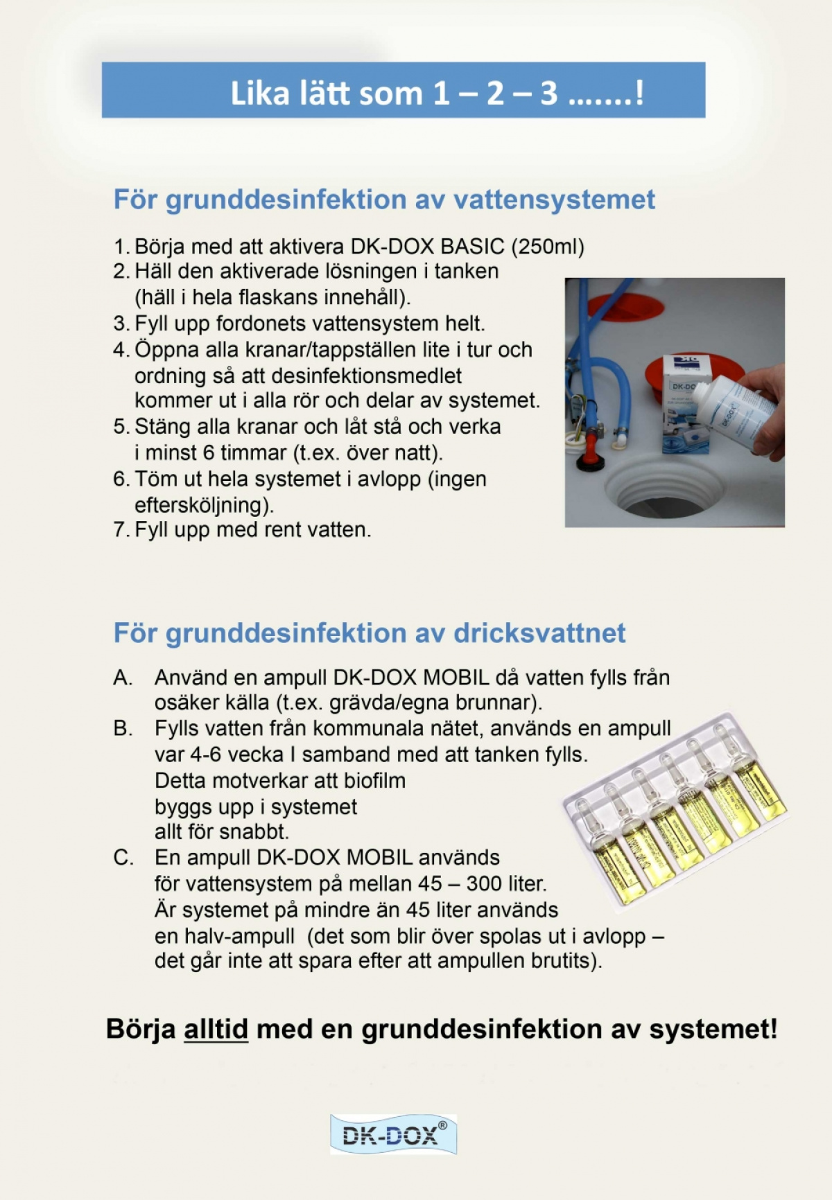 DK-DOX Aktiv Mobil i gruppen Vand & Sanitet / Kem / Vand og tank rengøring hos Campmarket (65778)
