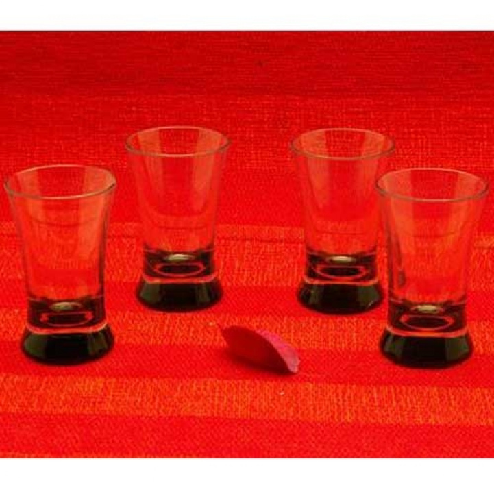 Semona shots-/snapseglas, 4-pak, sorte i gruppen Husholdning & Køkken / Glas / Shotglas hos Campmarket (65798)