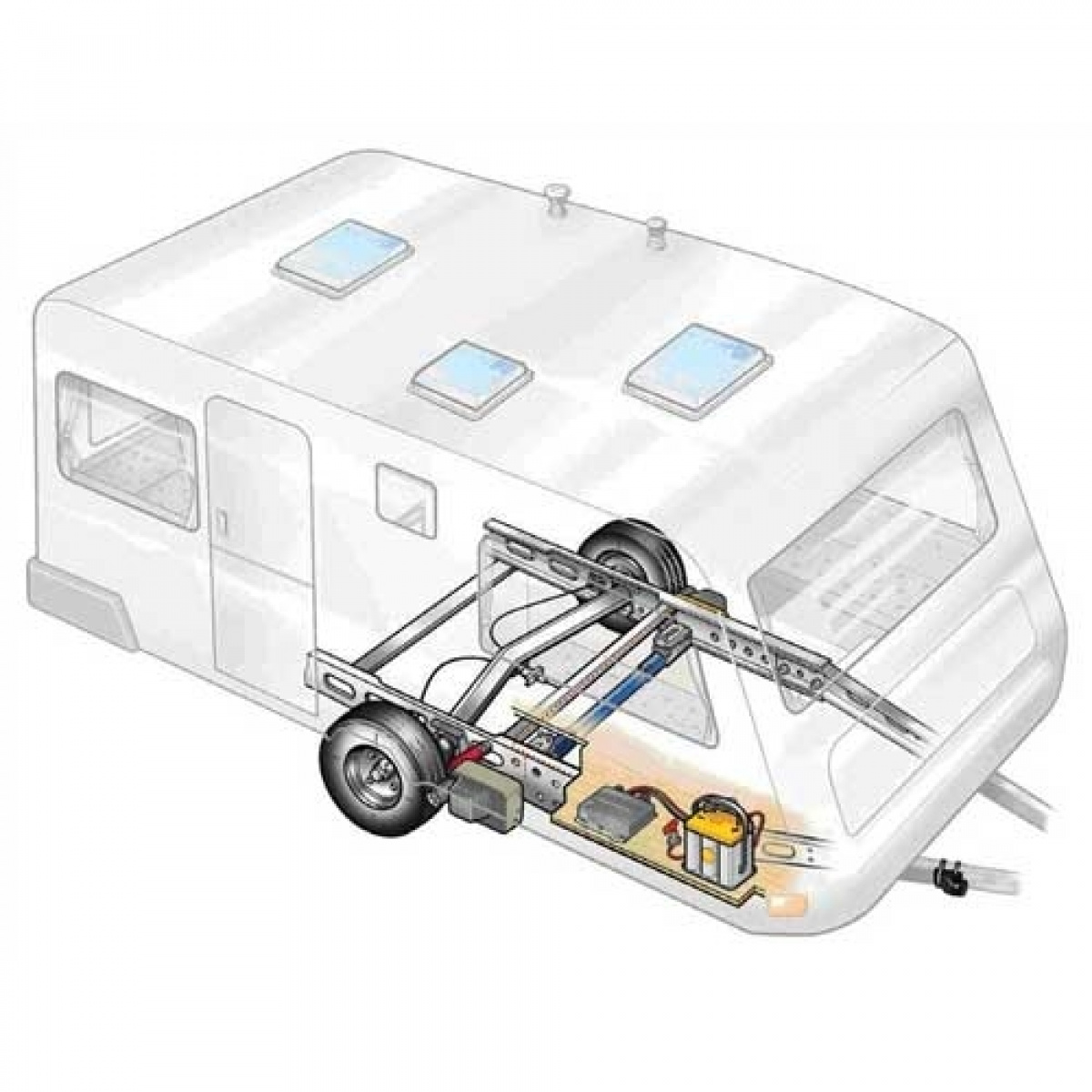Truma Mover XT L til letvægts AL-KO chassis i gruppen Campingvogn og autocamper / Chassis / Movers/Koblingshjælp / Movers hos Campmarket (65892)