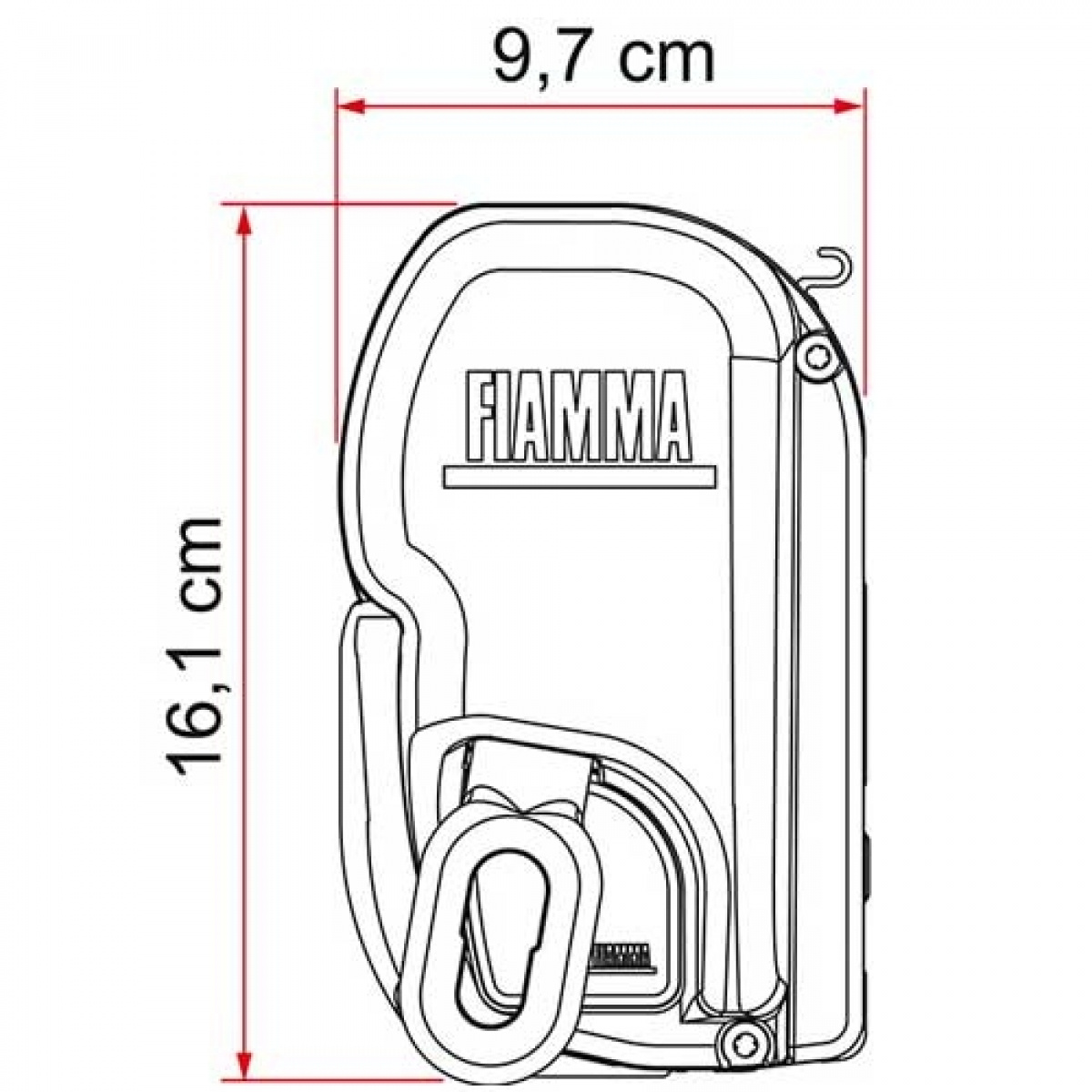 Fiamma F45L Hvid box i gruppen Fortelt & Markiser / Markiser / Autocamper Markiser / Fiamma / vægmonteret hos Campmarket (65919)