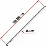 Fiamma Door Pole Til Privacyroom & Zip Fiamma Door Pole Til Privacyroom & Zip