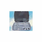 Dometic kogeplade Rustfrit stål 3-pladers med glasovertræk