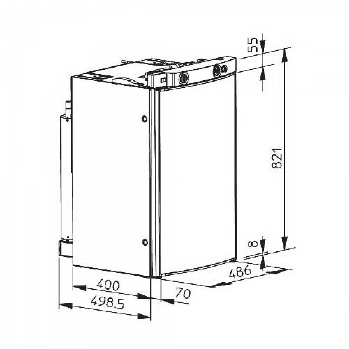 Dometic RM 8401 MES 95L i gruppen Campingvogn og autocamper / Varme & Køling / Køleskabe & Kølebokse / Absorptions køleskab hos Campmarket (66334)