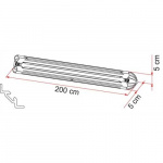 Fiamma Garage-Bars hjørnemonterede Fiamma Garage-Bars hjørnemonterede