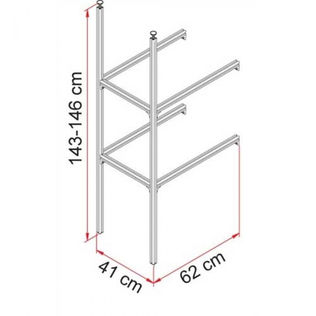 Fiamma Garage System Upgrade i gruppen Campingvogn og autocamper / Chassis / Cykelstativ / Garage hos Campmarket (66448)