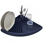 Opvaskstativ Hjørne Blå Gimex