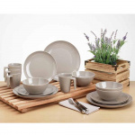 Seramika Latte service med 16 dele