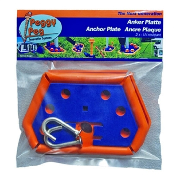 Peggy Peg ankerplade til markiseben med krog i gruppen Fortelt & Markiser / Tilbehør-Reservedele / Fortelts Tilbehør / Peggy Peg hos Campmarket (66585)