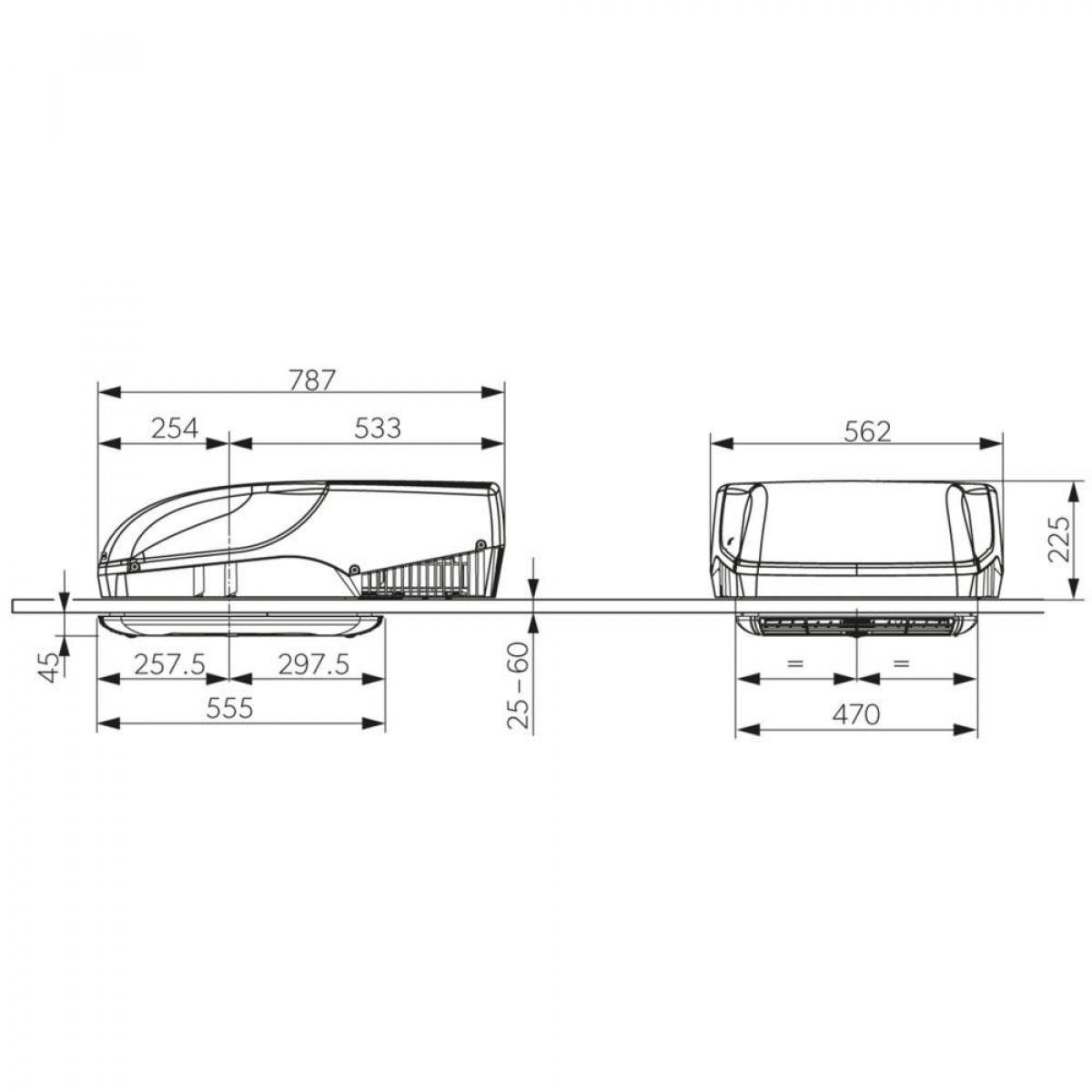 Dometic Freshjet 2200 (Gen.2) i gruppen Campingvogn og autocamper / Varme & Køling / AC / Tagmontered hos Campmarket (67086)