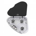 Kogeplade 3-pladers Med glaslåg Højre Serie 330