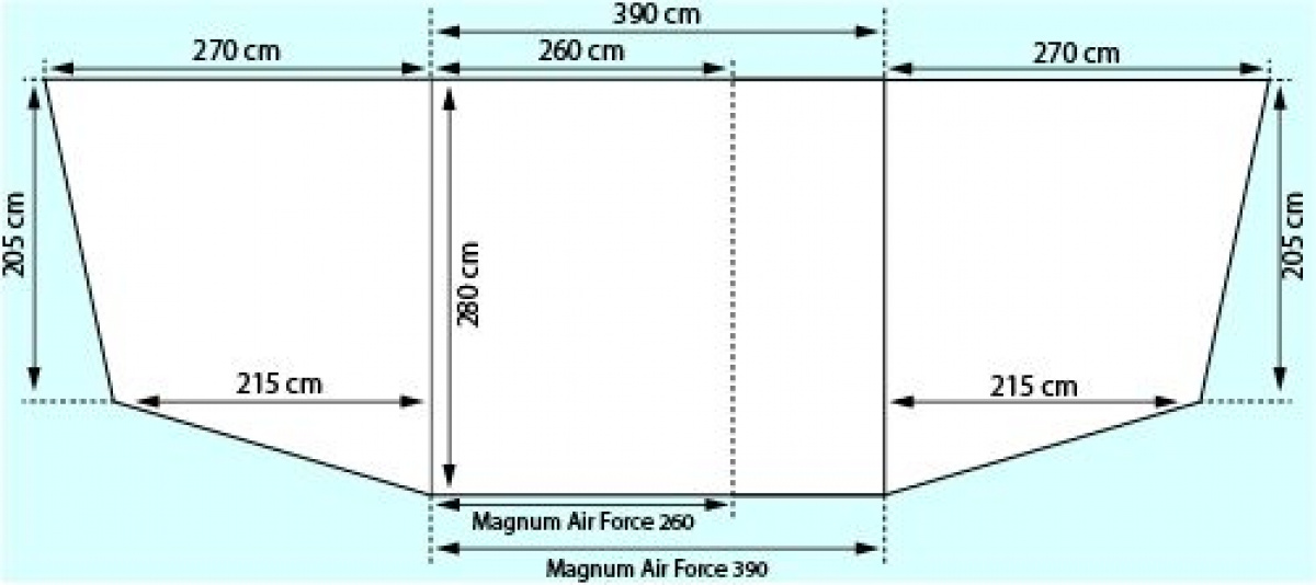 Doréma Magnum Air Force Weathertex i gruppen Fortelt & Markiser / Fortelt Campingvogn / Oppustelige telte til campingvogne / Doréma lufttelt hos Campmarket (67249)