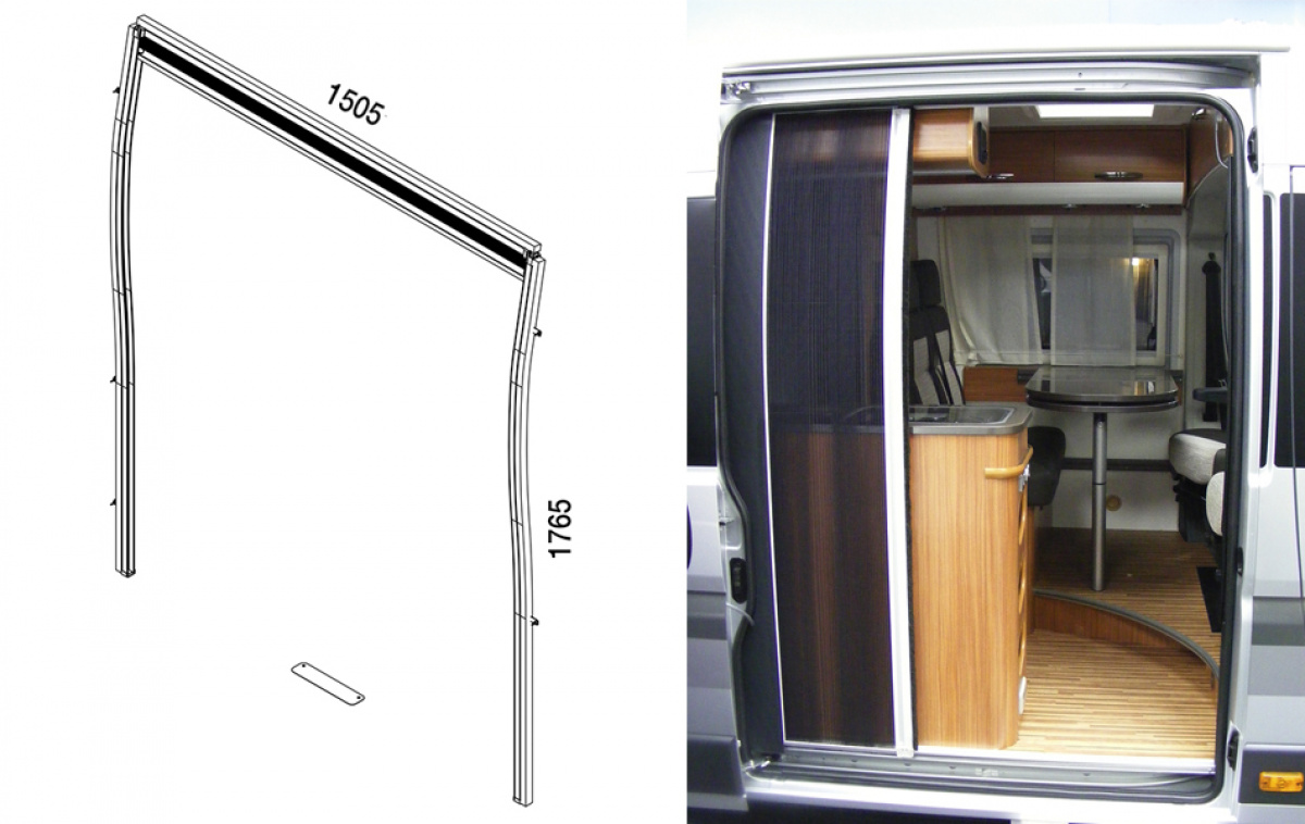 Myggenetdør Fiat Ducato Sidedør i gruppen Campingvogn og autocamper / Chassis / Øvrigt hos Campmarket (67715)