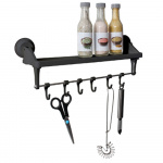 Hyldekroge med sugekopbeslag Hyldekroge med sugekopbeslag