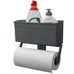 Køkkenrulleholder og kasse med sugekopbeslag