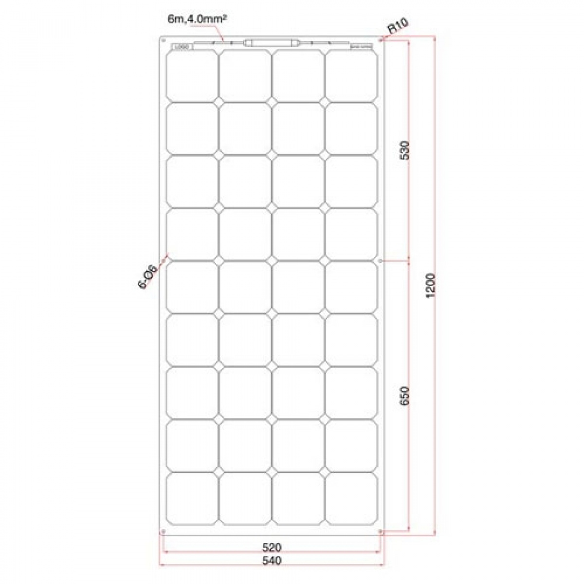 LTC Solcelle Flat Line 120W Inkl MPPT-regulator i gruppen Campingvogn og autocamper / El - Elektronik / Solpaneler hos Campmarket (68215)