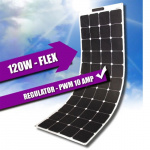 LTC Solcelle Flat Line 120W Inkl. PWM-regulator LTC Solcelle Flat Line 120W Inkl. PWM-regulator