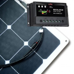 LTC Solcelle Flat Line 120W Inkl. PWM-regulator LTC Solcelle Flat Line 120W Inkl. PWM-regulator