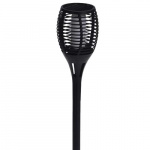 Genopladelig fakkel med solceller