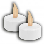 LED fyrfadslys med flammeeffekt pakke med 2 stk. LED fyrfadslys med flammeeffekt pakke med 2 stk.