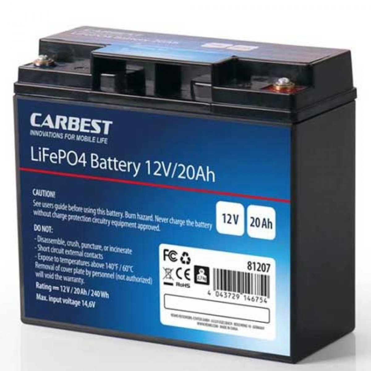  i gruppen Campingvogn og autocamper / El - Elektronik / Batterier & Omformere / Batterier hos Campmarket (68602)
