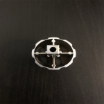 Drejeknap med manchet mat krom