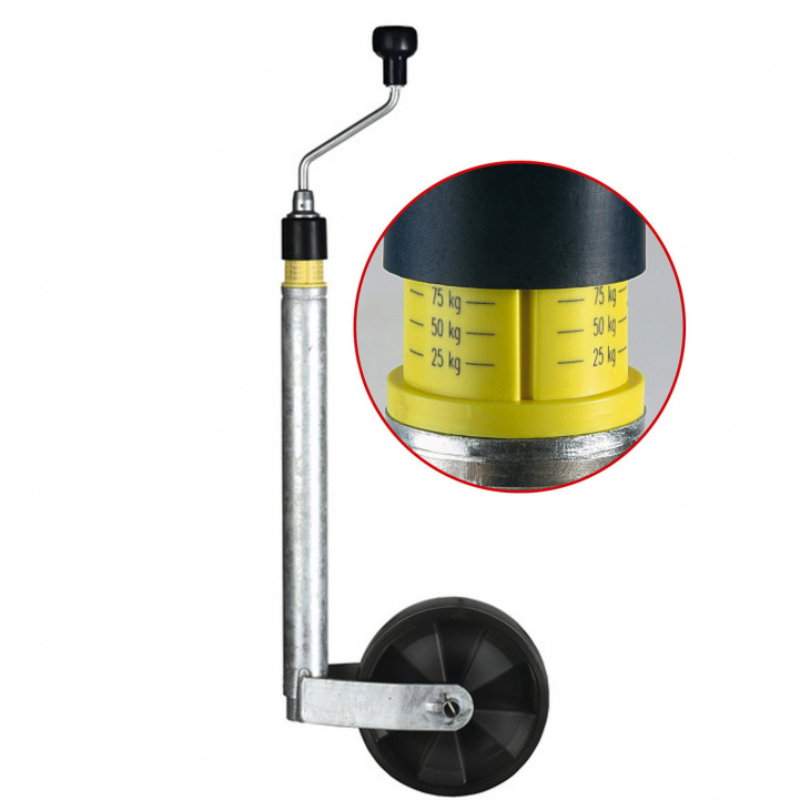 Støttehjul Winterhoff med skala i gruppen Campingvogn og autocamper / Chassis / StøtteHjul hos Campmarket (68646)