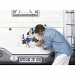 Kort over Europa Klistermærke