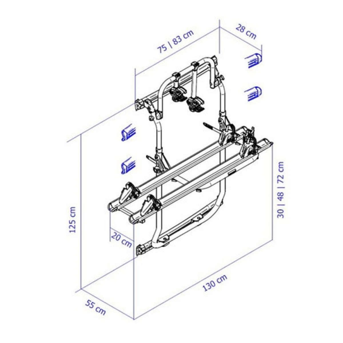 Thule cykelhollder Elite Van XT Sort i gruppen Campingvogn og autocamper / van og Autocamper / Chassi / hos Campmarket (68738)