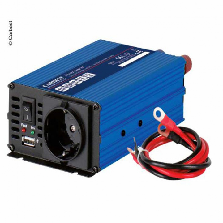 Carbest inverter mod. Sinus 600 W i gruppen Campingvogn og autocamper / El - Elektronik / Batterier & Omformere / Inverter & Omformer / Omformer 12V Til 230V hos Campmarket (68976)
