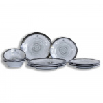 Royal Camping Bordservice i melamin med 12 dele