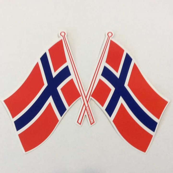 Flagmærkat Norge dobbelt i gruppen Øvrigt / Øvrigt hos Campmarket (69017)