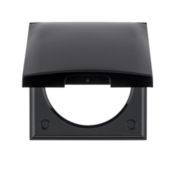 Berker Integro ramme med lås blank sort i gruppen Campingvogn og autocamper / El - Elektronik / Kontakter&strøm ind / ud / Ramar hos Campmarket (69189)